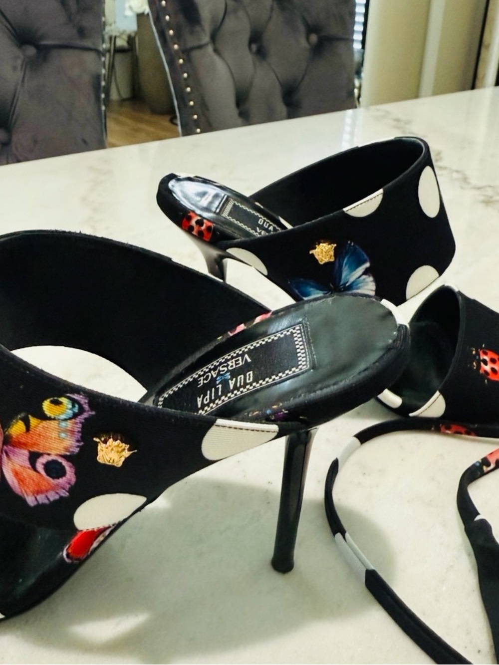 Versace Dua Lipa Stilettos AUTHENTIC - Priced to Sell (Firm) Limited Edition.